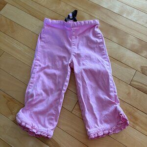 RALPH LAUREN Baby Pants Light Pink, Size 18 months ruffle on hem